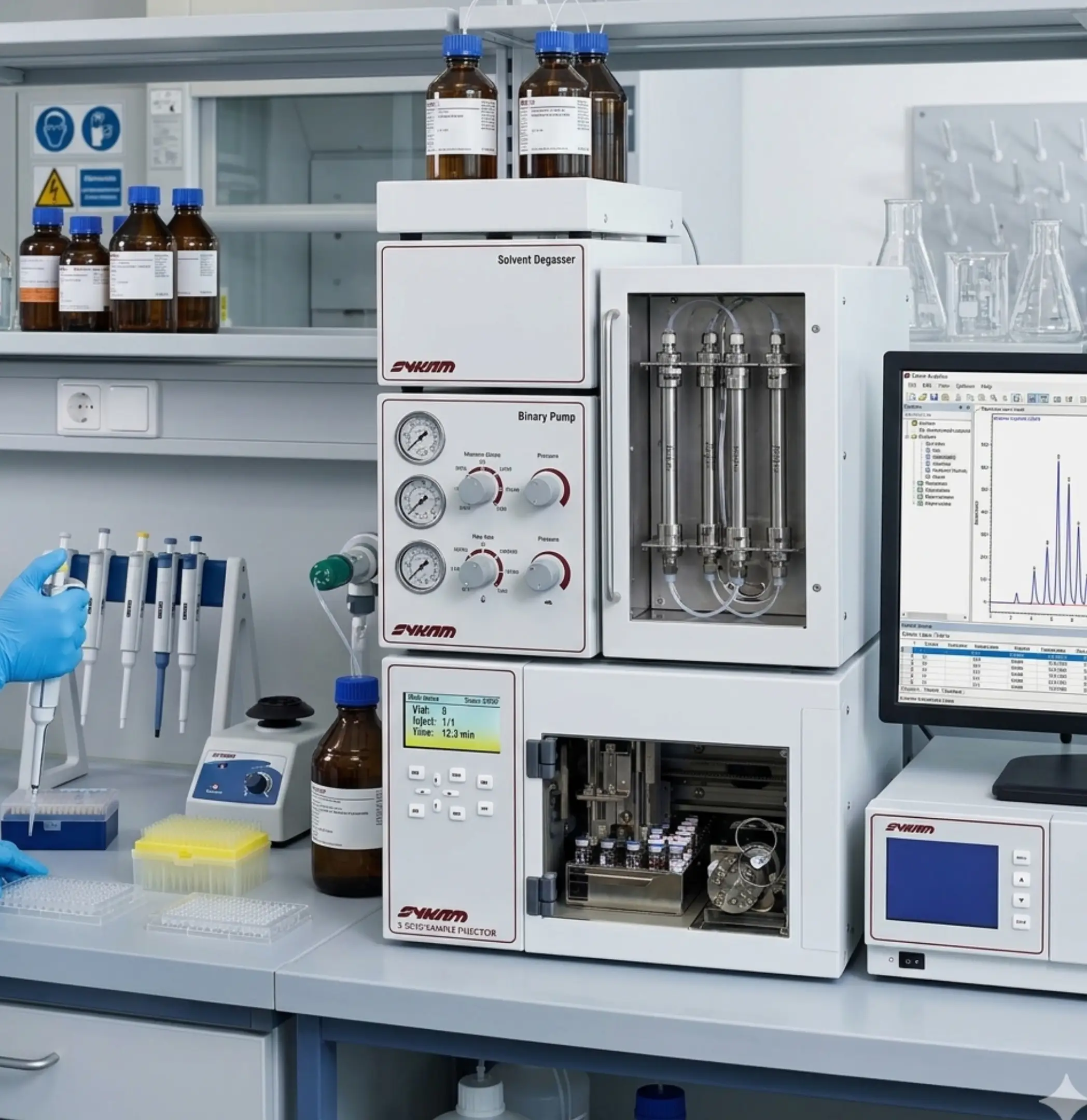 Sykam HPLC sample loading